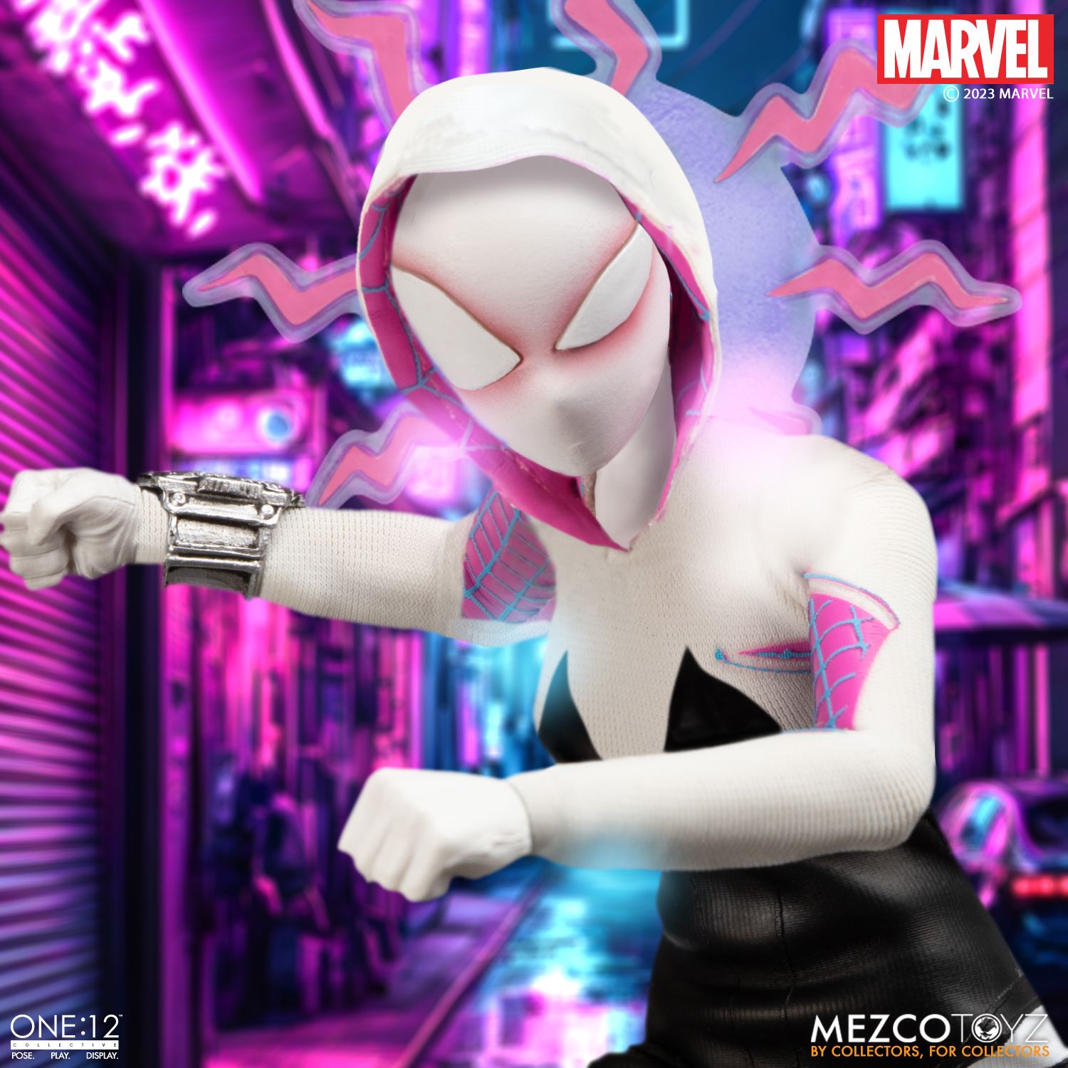 Mezco One:12 Collective Spider-Man Spider Gwen ( Ghost Spider ) Action  Figure – Kapow Toys