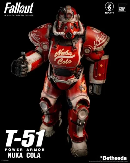 Threezero Fallout T-51 Power Armor (Nuka Cola) 1/6 Scale Figure