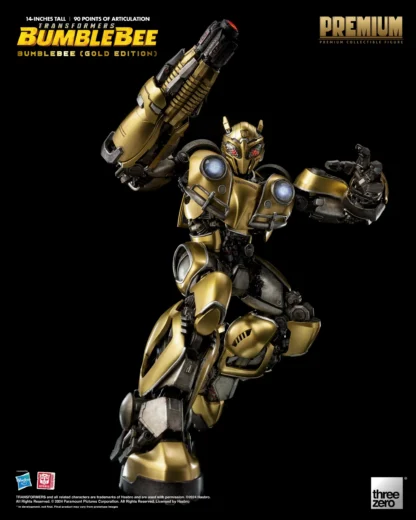 Threezero Transformers Bumblebee PREMIUM Gold Bumblebee Figure