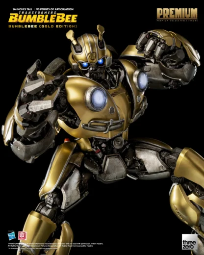 Threezero Transformers Bumblebee PREMIUM Gold Bumblebee Figure