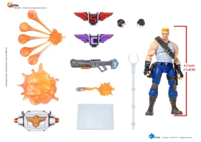 Contra Operation Galuga Bill Rizer 6 inch Scale PX Previews Exclusive Action Figure