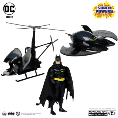 McFarlane Toys DC Super Powers Batwing with Whirlybat and Batman ( Gold Label )