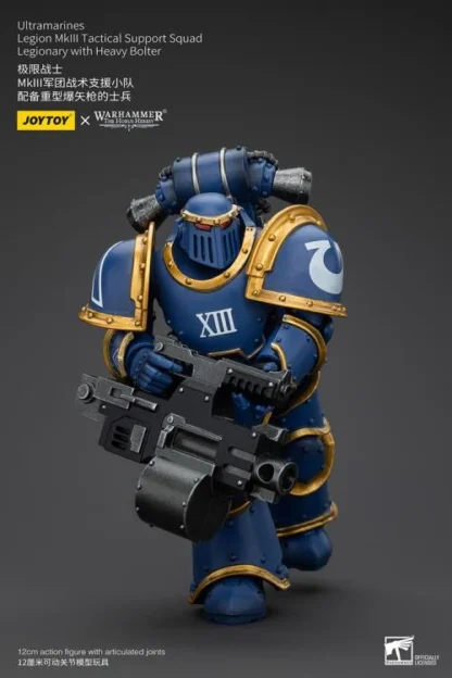 JoyToy Warhammer The Horus Heresy Ultramarines Legion MKIII Tactical Support Squad Legionary with Heavy Bolter