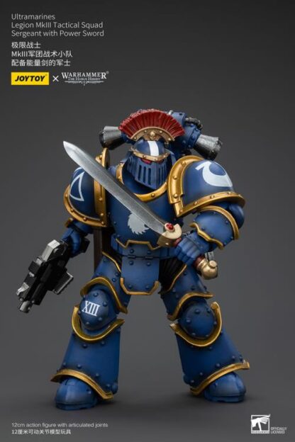 JoyToy Warhammer The Horus Heresy Ultramarines Legion MKIII Tactical Squad Sgt with Power Sword