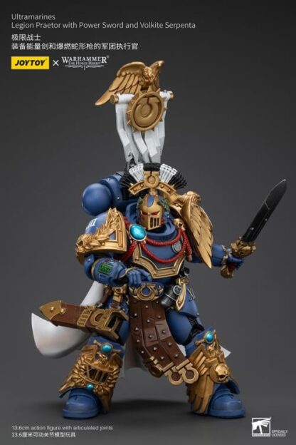 JoyToy Warhammer The Horus Heresy Ultramarines Legion Praetor with Power Sword and Volkite Serpenta