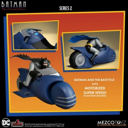 Mezco 5 Points Batman The Animated Series Batcycle