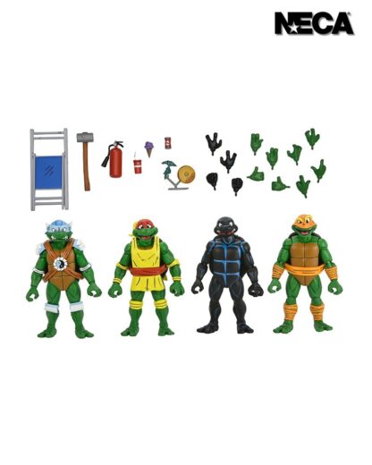 NECA Teenage Mutant Ninja Turtles Stump Wrestling 4 Pack