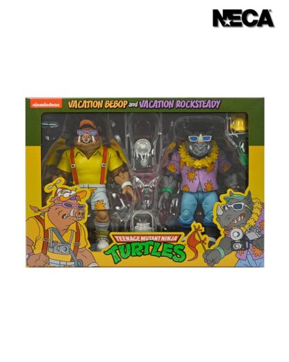 NECA Teenage Mutant Ninja Turtles Vacation Bebop and Rocksteady 2 Pack