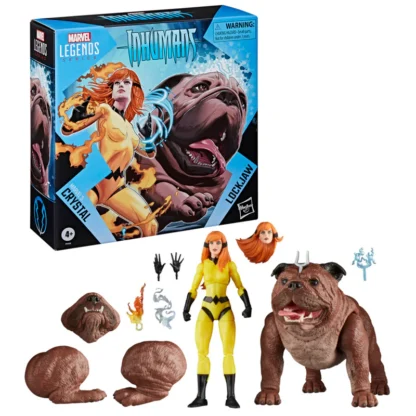 Marvel Legends Crystal and Lockjaw 2 Pack