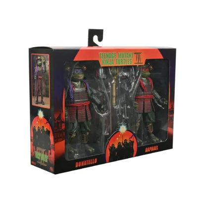 NECA TMNT III Turtles in Time Raphael and Donatello 2 Pack